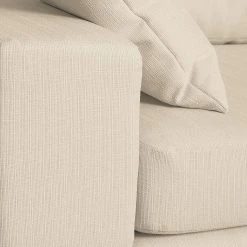 Fredriks Ecksofa Mandor Strukturstoff - Creme - Longchair davorstehend rechts -Wohnzimmermöbel boutique en ligne ecksofa mandor strukturstoff creme 4474984