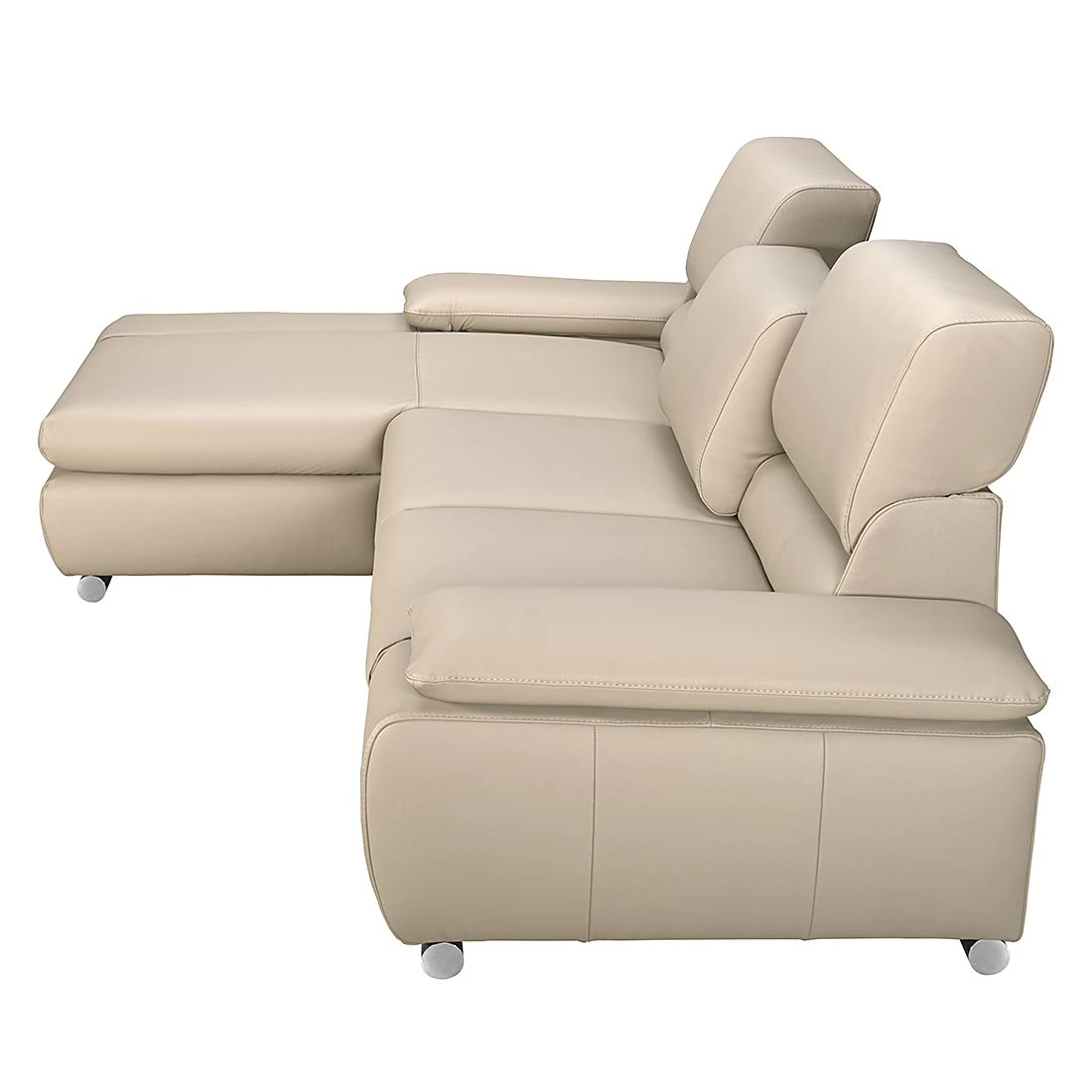 Fredriks Ecksofa Masca II Echtleder - Beige - Longchair davorstehend links - Schlaffunktion 8 Fredriks Ecksofa Masca II Echtleder - Beige - Longchair davorstehend links - Schlaffunktion – Bild 8