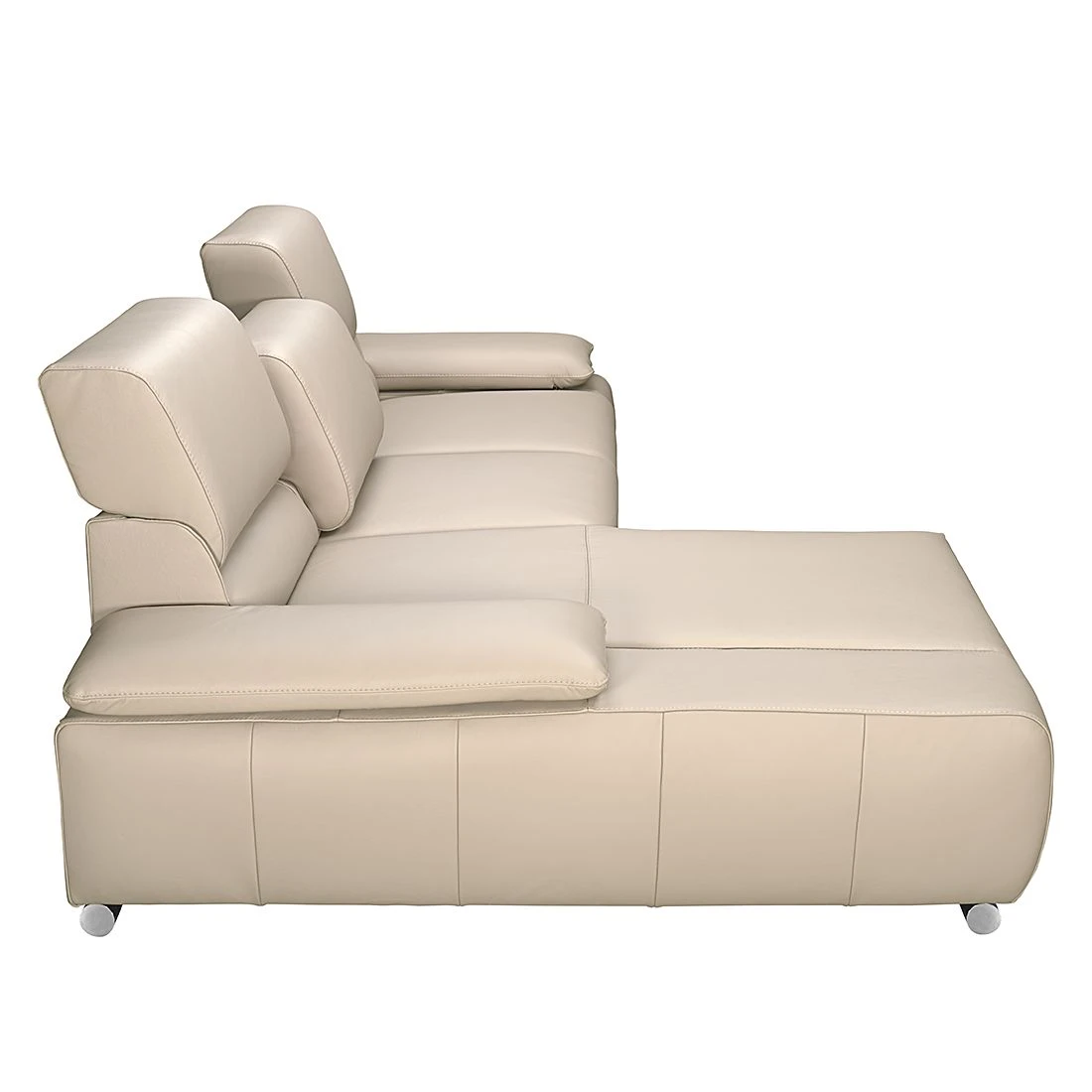 Fredriks Ecksofa Masca II Echtleder - Beige - Longchair davorstehend links - Schlaffunktion 6 Fredriks Ecksofa Masca II Echtleder - Beige - Longchair davorstehend links - Schlaffunktion – Bild 6