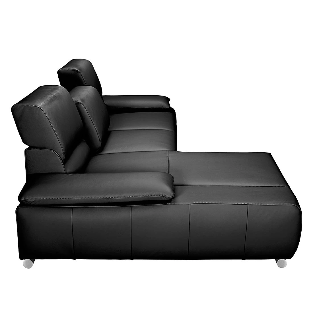 Fredriks Ecksofa Masca - Kunstleder Schwarz - Longchair davorstehend links - mit Schlaffunktion 5 Fredriks Ecksofa Masca - Kunstleder Schwarz - Longchair davorstehend links - mit Schlaffunktion – Bild 5