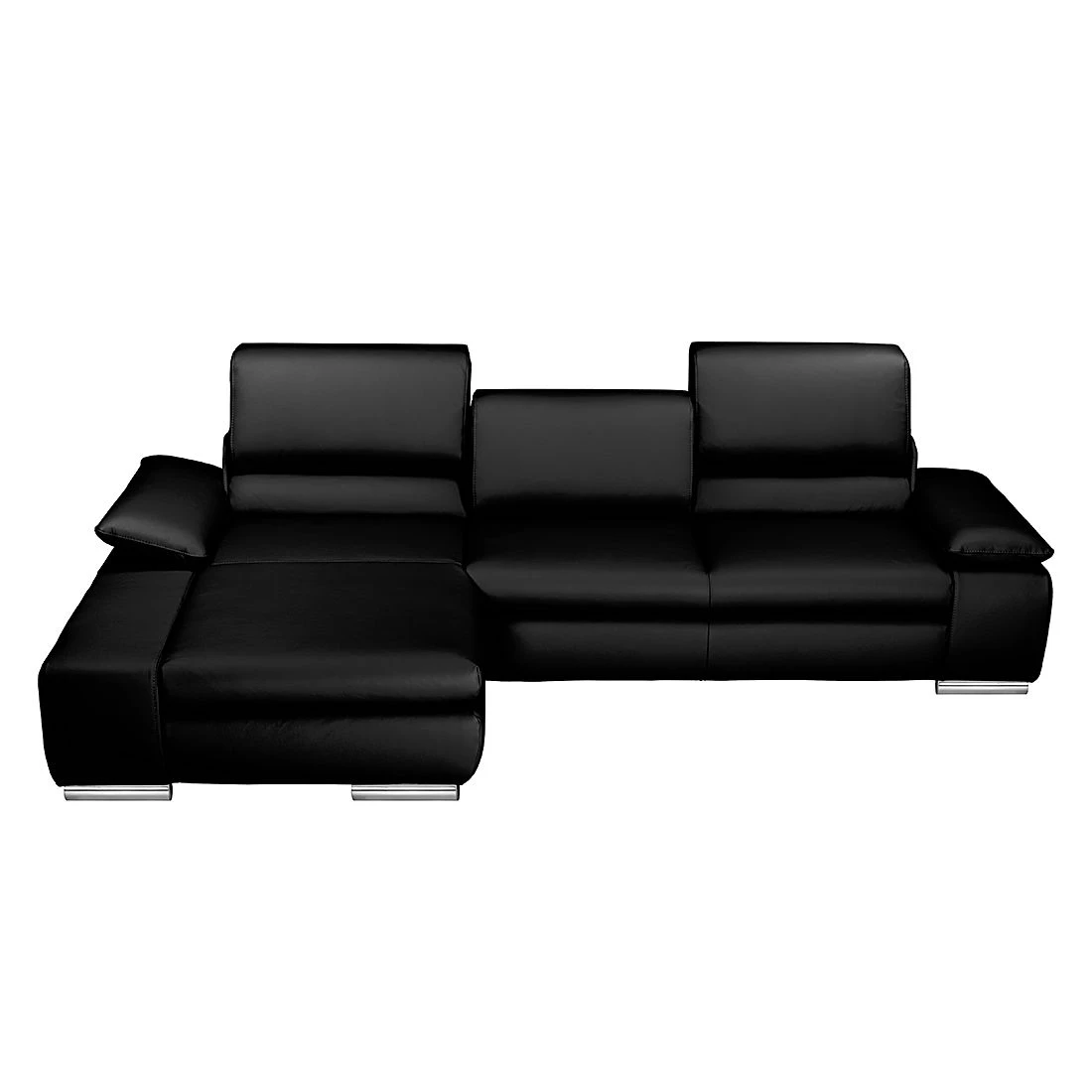 Fredriks Ecksofa Masca - Kunstleder Schwarz - Longchair davorstehend links - mit Schlaffunktion 3 Fredriks Ecksofa Masca - Kunstleder Schwarz - Longchair davorstehend links - mit Schlaffunktion – Bild 3