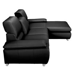Fredriks Ecksofa Masca - Schlaffunktion -Wohnzimmermöbel boutique en ligne ecksofa masca kunstleder schwarz longchair davorstehend rechts 470997