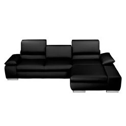 Fredriks Ecksofa Masca - Schlaffunktion -Wohnzimmermöbel boutique en ligne ecksofa masca kunstleder schwarz longchair davorstehend rechts 471001