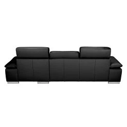 Fredriks Ecksofa Masca - Schlaffunktion -Wohnzimmermöbel boutique en ligne ecksofa masca kunstleder schwarz longchair davorstehend rechts 471002