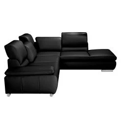 Fredriks Ecksofa Masca - Kunstleder Schwarz - Ottomane davorstehend rechts - ohne Schlaffunktion -Wohnzimmermöbel boutique en ligne ecksofa masca kunstleder schwarz ottomane davorstehend rechts 444619