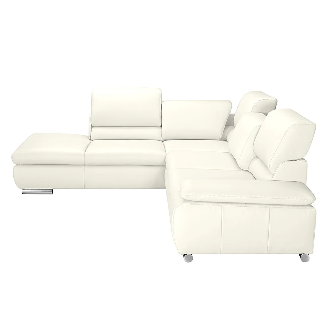 Fredriks Ecksofa Masca - Kunstleder Weiß - Ottomane davorstehend links - mit Schlaffunktion 6 Fredriks Ecksofa Masca - Kunstleder Weiß - Ottomane davorstehend links - mit Schlaffunktion – Bild 6