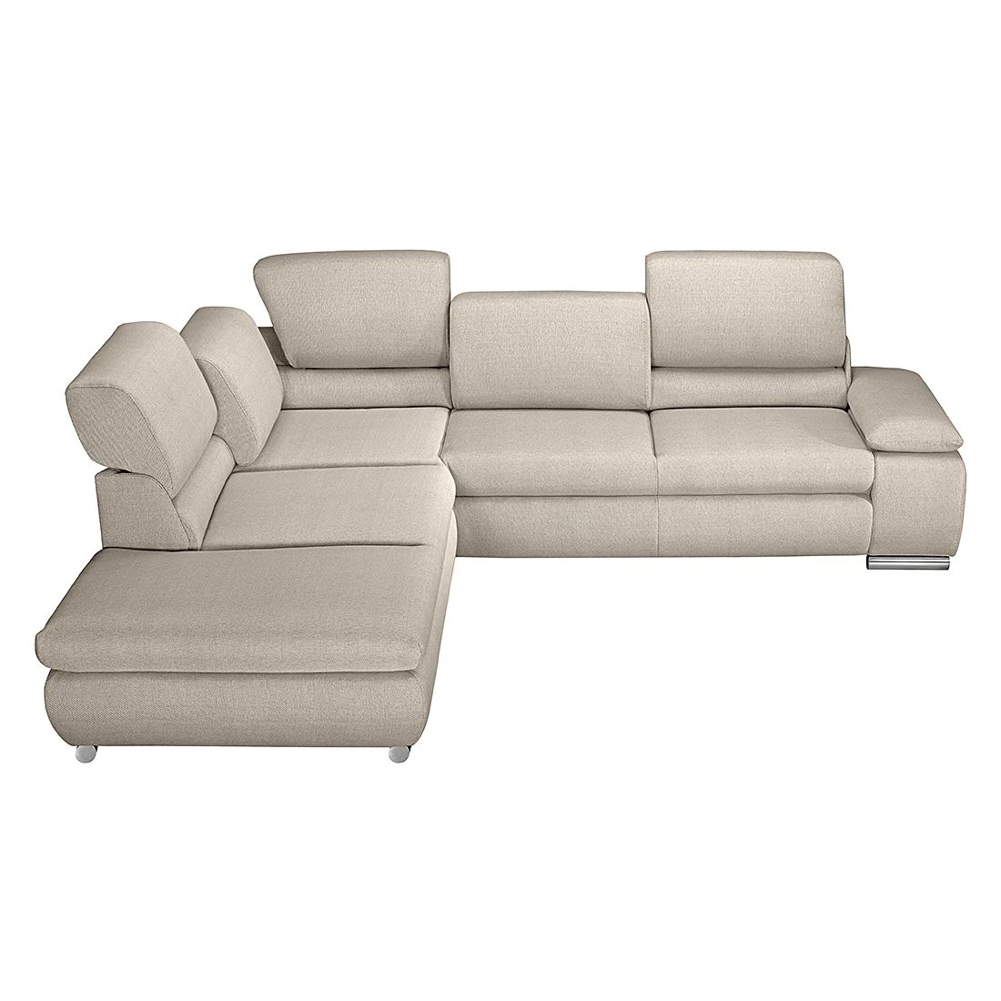 Fredriks Ecksofa Masca I Strukturstoff - Beige - Longchair davorstehend links - Schlaffunktion 2 Fredriks Ecksofa Masca I Strukturstoff - Beige - Longchair davorstehend links - Schlaffunktion – Bild 2