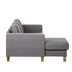 Ars Natura Ecksofa Masion - Strukturstoff - Grau -Wohnzimmermöbel boutique en ligne ecksofa masion stoff anthrazit ottomane links oder rechts montierbar 1324627