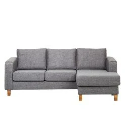 Ars Natura Ecksofa Masion - Strukturstoff - Grau -Wohnzimmermöbel boutique en ligne ecksofa masion stoff anthrazit ottomane links oder rechts montierbar 1324634