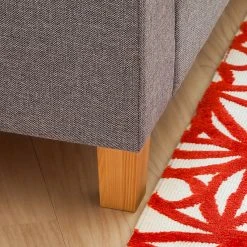 Ars Natura Ecksofa Masion - Strukturstoff - Grau -Wohnzimmermöbel boutique en ligne ecksofa masion stoff anthrazit ottomane links oder rechts montierbar 581018