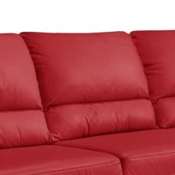 Cotta Ecksofa Kevin (mit Schlaffunktion) - Echtleder Rot - Ottomane davorstehend rechts -Wohnzimmermöbel boutique en ligne ecksofa nebolo mit schlaffunktion echtleder rot ottomane davorstehend rechts 343461
