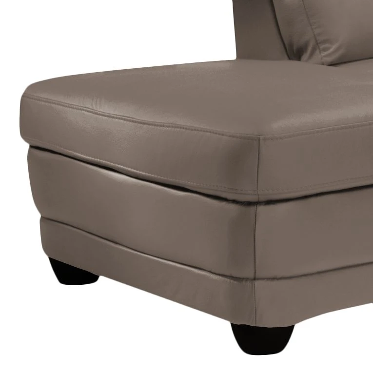 Cotta Ecksofa Kevin (mit Schlaffunktion) - Echtleder Taupe - Ottomane davorstehend links 5 Cotta Ecksofa Kevin (mit Schlaffunktion) - Echtleder Taupe - Ottomane davorstehend links – Bild 5