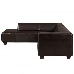 Maison Belfort Ecksofa Nespolo Echtleder Dunkelbraun - Ottomane davorstehend links -Wohnzimmermöbel boutique en ligne ecksofa nespolo echtleder dunkelbraun ottomane davorstehend links 4576768