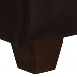 Maison Belfort Garnitur Nespolo (3-2-1) - Echtleder - Dunkelbraun -Wohnzimmermöbel boutique en ligne ecksofa nespolo kunstleder dunkelbraun ottomane davorstehend rechts 4576544 3