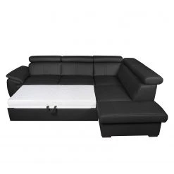 Loftscape Ecksofa Olival IV Echtleder - Schwarz - Schlaffunktion davorstehend links -Wohnzimmermöbel boutique en ligne ecksofa olival iv echtleder schlaffunktion davorstehend links schwarz 4406292