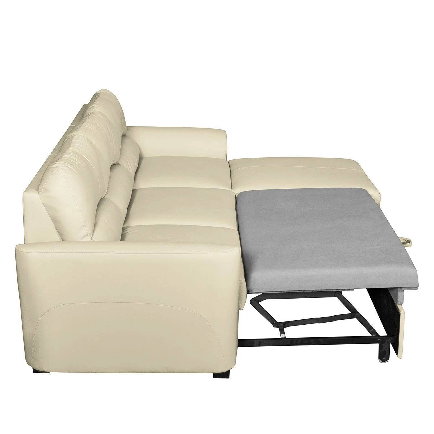 Ecksofa Parilla II - Kunstleder - Ecru - Longchair davorstehend rechts 11 Ecksofa Parilla II - Kunstleder - Ecru - Longchair davorstehend rechts – Bild 11