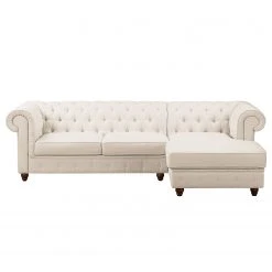 Maison Belfort Ecksofa Pintano - Beige - Ottomane davorstehend rechts -Wohnzimmermöbel boutique en ligne ecksofa pintano webstoff beige 4896768