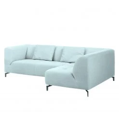 Fredriks Ecksofa Rosewood Webstoff - Pastellblau - Ottomane davorstehend rechts - Ohne Hocker -Wohnzimmermöbel boutique en ligne ecksofa rosewood webstoff ottomane davorstehend rechts ohne hocker pastellblau 4639296