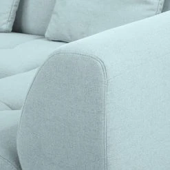 Fredriks Ecksofa Rosewood Webstoff - Pastellblau - Ottomane davorstehend rechts - Ohne Hocker -Wohnzimmermöbel boutique en ligne ecksofa rosewood webstoff ottomane davorstehend rechts ohne hocker pastellblau 4639320