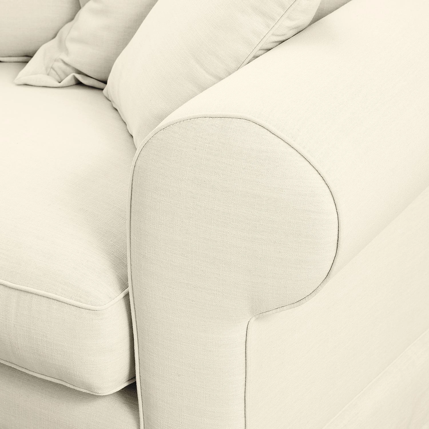 Maison Belfort Ecksofa Saltum Webstoff - Cremeweiß - Longchair davorstehend links 8 Maison Belfort Ecksofa Saltum Webstoff - Cremeweiß - Longchair davorstehend links – Bild 8