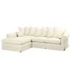 Maison Belfort Ecksofa Saltum Webstoff - Cremeweiß - Longchair davorstehend links