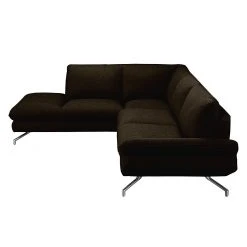 Loftscape Ecksofa Sharon - Webstoff Braun-Schwarz - Ottomane davorstehend links - Ohne Kopfstützen -Wohnzimmermöbel boutique en ligne ecksofa sharon webstoff braun schwarz ottomane davorstehend links ohne kopfstuetzen 4438288