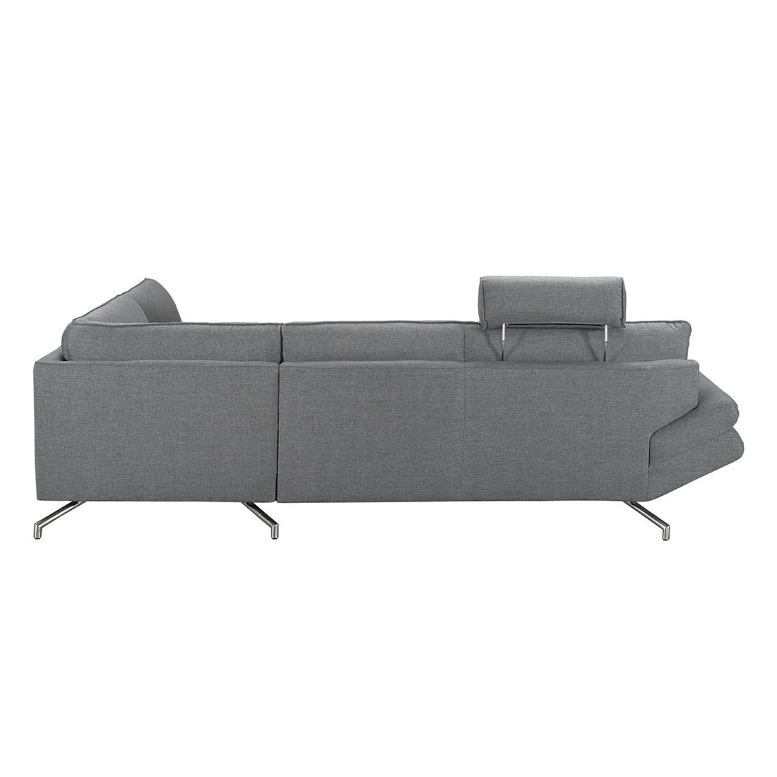 Loftscape Ecksofa Sharon - Webstoff Grau - Ottomane davorstehend rechts - Mit 2 Kopfstützen 7 Loftscape Ecksofa Sharon - Webstoff Grau - Ottomane davorstehend rechts - Mit 2 Kopfstützen – Bild 7