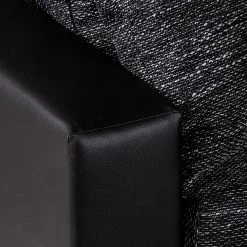 Fredriks Ecksofa Sibenik - Kunstleder / Strukturstoff Schwarz / Grau - Longchair davorstehend rechts - Ohne Hocker -Wohnzimmermöbel boutique en ligne ecksofa sibenik kunstleder schwarz strukturstoff schwarz grau ottomane davorstehend rechts 399246