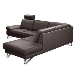 Loftscape Ecksofa Silvano - Kunstleder Mocca - Ottomane davorstehend rechts - Mit 1 Kopfstütze -Wohnzimmermöbel boutique en ligne ecksofa silvano kunstleder mocca ottomane davorstehend rechts 443693