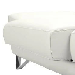 Loftscape Ecksofa Silvano - Kunstleder Weiß - Longchair davorstehend links - mit 1 Kopfstütze -Wohnzimmermöbel boutique en ligne ecksofa silvano kunstleder weiss longchair davorstehend links 491058