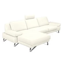 Loftscape Ecksofa Silvano - Kunstleder Weiß - Longchair davorstehend links - mit 1 Kopfstütze -Wohnzimmermöbel boutique en ligne ecksofa silvano kunstleder weiss longchair davorstehend links 491065