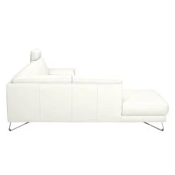 Loftscape Ecksofa Silvano - Kunstleder Weiß - Ottomane davorstehend links - Mit 1 Kopfstütze -Wohnzimmermöbel boutique en ligne ecksofa silvano kunstleder weiss ottomane davorstehend links 443613