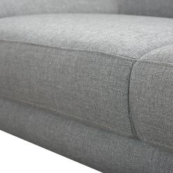 Loftscape Ecksofa Silvano I Webstoff - Grau - Longchair davorstehend links - Ohne Kopfstütze -Wohnzimmermöbel boutique en ligne ecksofa silvano webstoff grau ottomane davorstehend links 446618