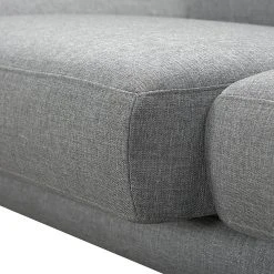 Loftscape Ecksofa Silvano I Webstoff - Grau - Longchair davorstehend links - Ohne Kopfstütze -Wohnzimmermöbel boutique en ligne ecksofa silvano webstoff grau ottomane davorstehend links 446619
