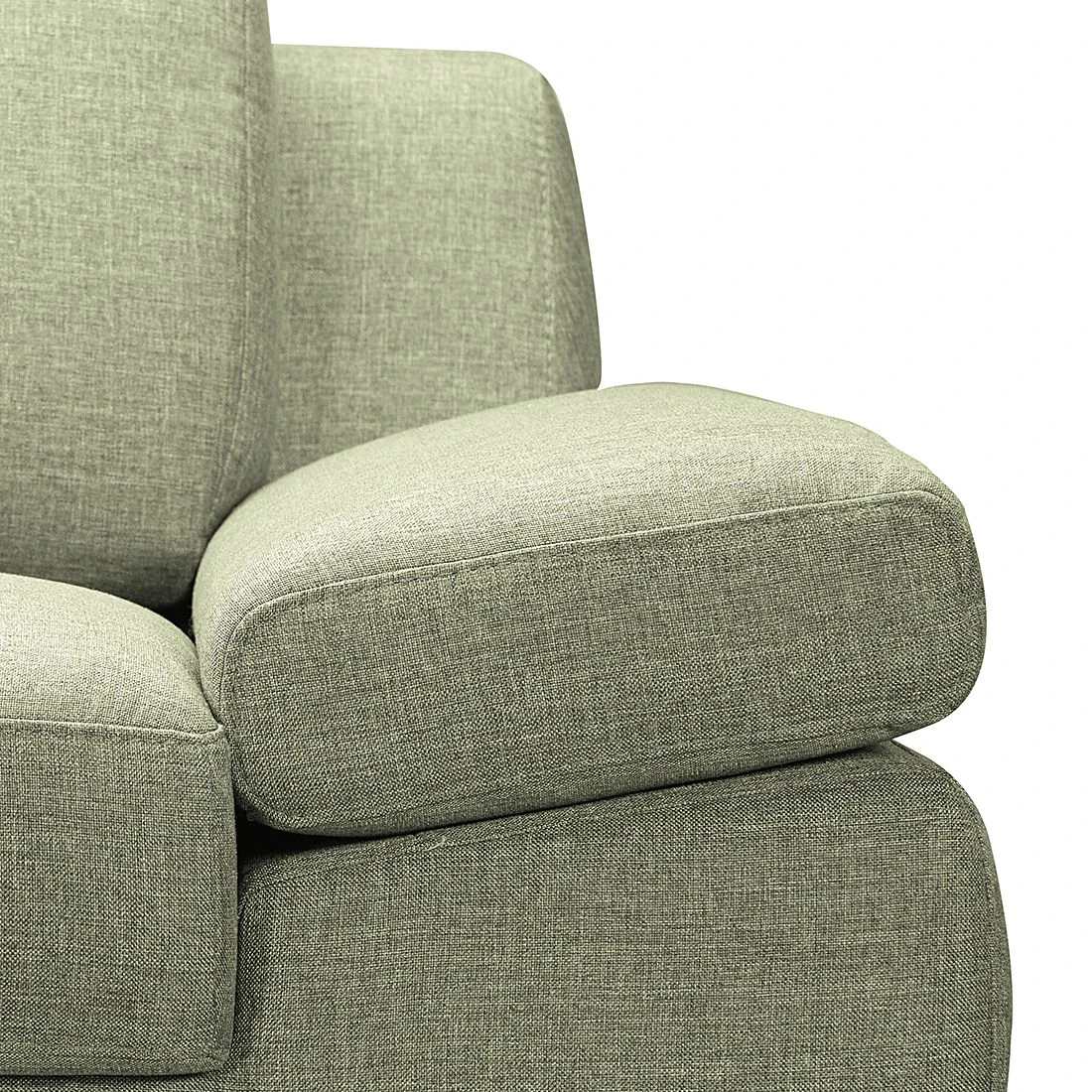 Loftscape Ecksofa Silvano - Webstoff Grün - Longchair davorstehend rechts - mit 1 Kopfstütze 7 Loftscape Ecksofa Silvano - Webstoff Grün - Longchair davorstehend rechts - mit 1 Kopfstütze – Bild 7