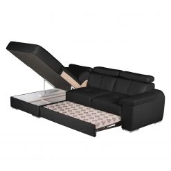 Loftscape Ecksofa Tuja Kunstleder - Schwarz - Longchair davorstehend links -Wohnzimmermöbel boutique en ligne ecksofa tuja kunstleder longchair ottomane davorstehend links schwarz 1954910