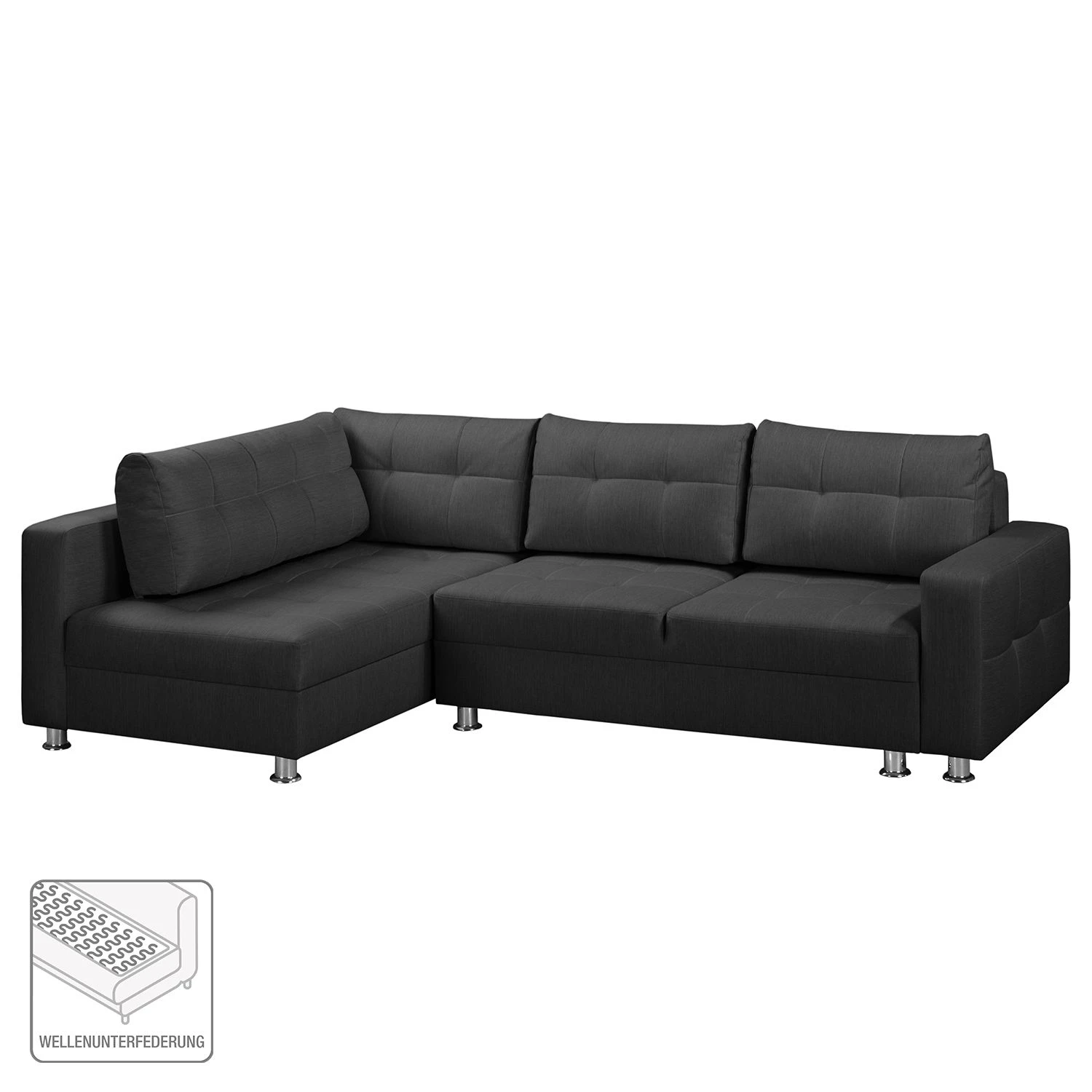 Fredriks Ecksofa Upwell (mit Schlaffunktion) - Strukturstoff 2 Fredriks Ecksofa Upwell (mit Schlaffunktion) - Strukturstoff – Bild 2