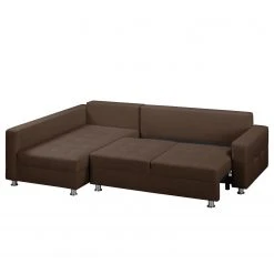 Fredriks Ecksofa Upwell (mit Schlaffunktion) - Strukturstoff -Wohnzimmermöbel boutique en ligne ecksofa upwell mit schlaffunktion strukturstoff ottomane davorstehend links kokosnuss braun 5050616