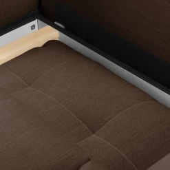 Fredriks Ecksofa Upwell (mit Schlaffunktion) - Strukturstoff -Wohnzimmermöbel boutique en ligne ecksofa upwell mit schlaffunktion strukturstoff ottomane davorstehend links kokosnuss braun 5050660