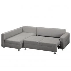 Fredriks Ecksofa Upwell (mit Schlaffunktion) - Strukturstoff -Wohnzimmermöbel boutique en ligne ecksofa upwell mit schlaffunktion strukturstoff ottomane davorstehend links platin 5050684