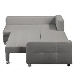 Fredriks Ecksofa Upwell (mit Schlaffunktion) - Strukturstoff -Wohnzimmermöbel boutique en ligne ecksofa upwell mit schlaffunktion strukturstoff ottomane davorstehend links platin 5050696