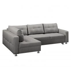 Fredriks Ecksofa Upwell (mit Schlaffunktion) - Strukturstoff -Wohnzimmermöbel boutique en ligne ecksofa upwell mit schlaffunktion strukturstoff ottomane davorstehend links platin 5050712