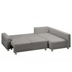 Fredriks Ecksofa Upwell (mit Schlaffunktion) - Strukturstoff -Wohnzimmermöbel boutique en ligne ecksofa upwell mit schlaffunktion strukturstoff ottomane davorstehend rechts platin 5050964