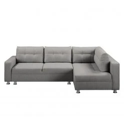 Fredriks Ecksofa Upwell (mit Schlaffunktion) - Strukturstoff -Wohnzimmermöbel boutique en ligne ecksofa upwell mit schlaffunktion strukturstoff ottomane davorstehend rechts platin 5050976