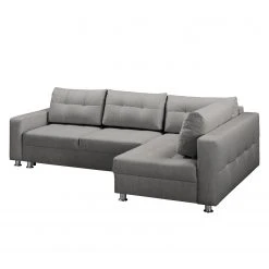 Fredriks Ecksofa Upwell (mit Schlaffunktion) - Strukturstoff -Wohnzimmermöbel boutique en ligne ecksofa upwell mit schlaffunktion strukturstoff ottomane davorstehend rechts platin 5051000
