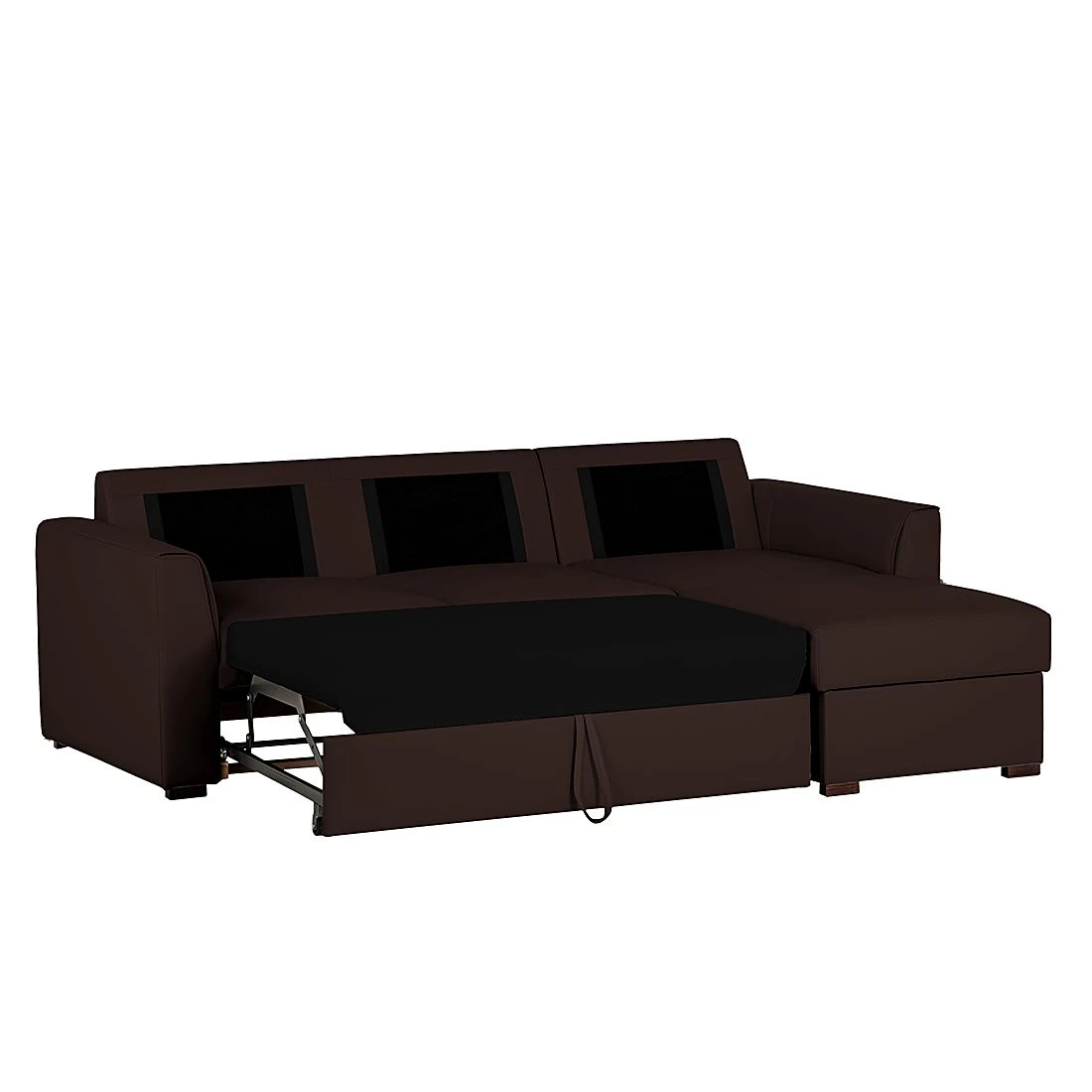 Loftscape Ecksofa Venezia - (mit Schlaffunktion / beidseitig montierbar) Kunstleder - Braun 2 Loftscape Ecksofa Venezia - (mit Schlaffunktion / beidseitig montierbar) Kunstleder - Braun – Bild 2
