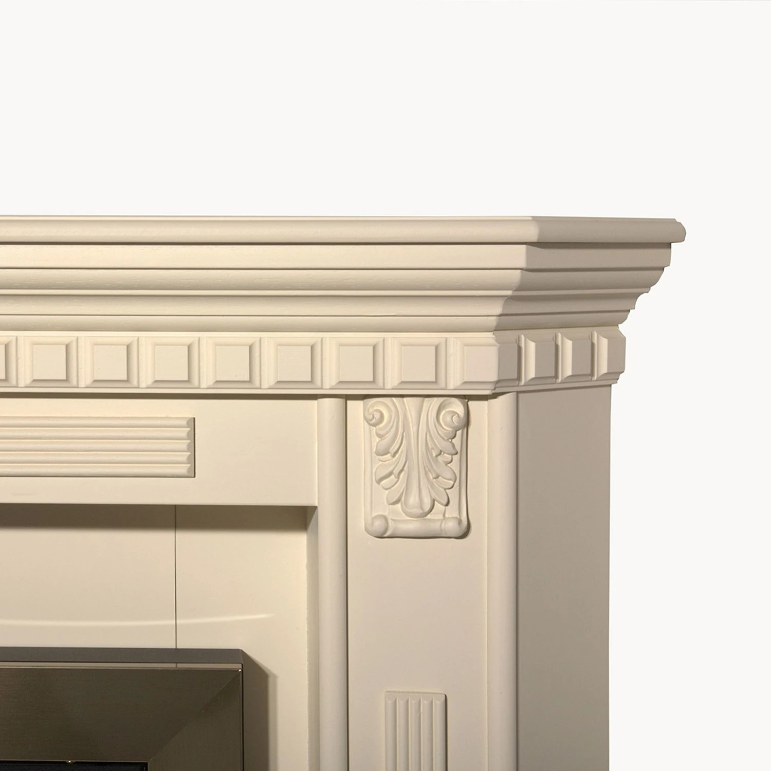 Montreux Elektro-Eckkamin Georgia - Cremeweiß 5 Montreux Elektro-Eckkamin Georgia - Cremeweiß – Bild 5