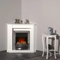 Montreux Elektro-Eckkamin Louisiana - Weiß -Wohnzimmermöbel boutique en ligne elektroeckkamin louisiana weiss 4169528