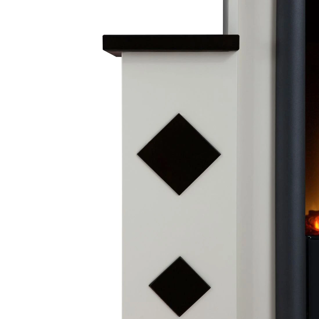 Montreux Elektrokamin Calabria - Cremeweiß/Havannabraun 4 Montreux Elektrokamin Calabria - Cremeweiß/Havannabraun – Bild 4