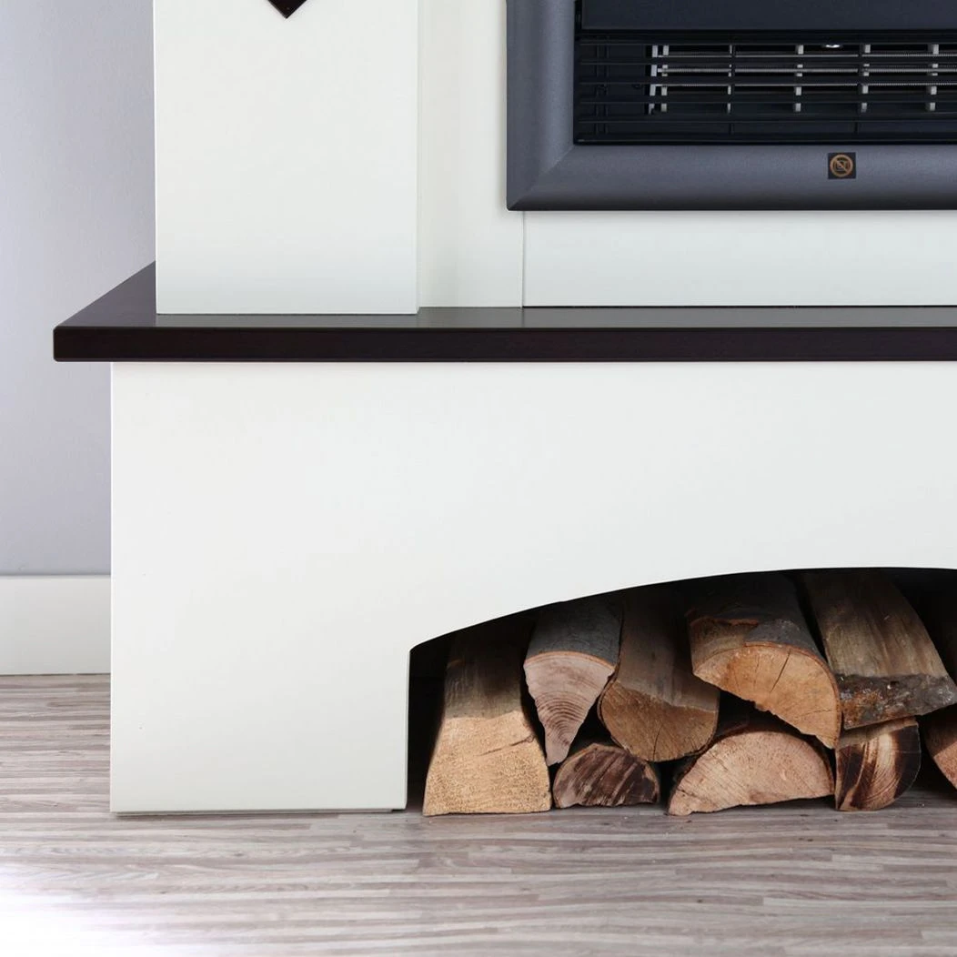 Montreux Elektrokamin Calabria - Cremeweiß/Havannabraun 9 Montreux Elektrokamin Calabria - Cremeweiß/Havannabraun – Bild 9